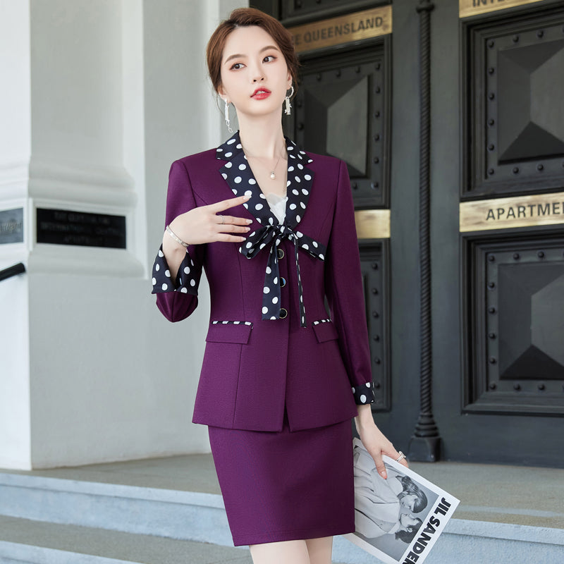 High Quality Red Formal Suit for Women Business Attire