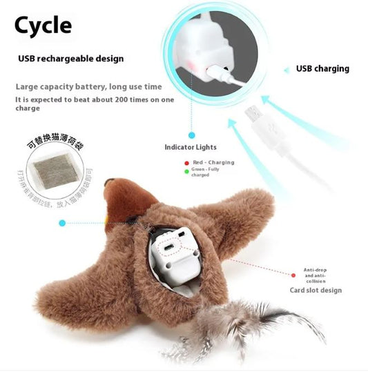 Flapping Bird Cat  Toy