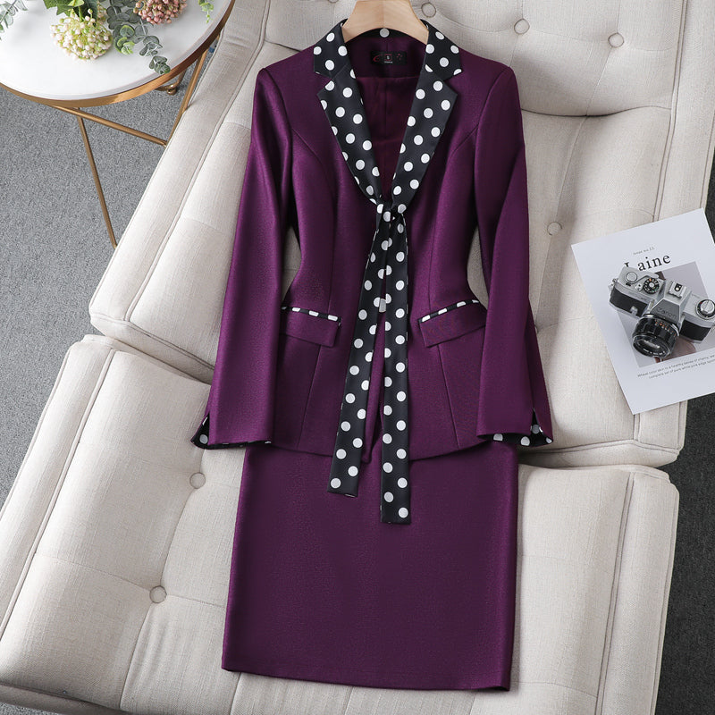 High Quality Red Formal Suit for Women Business Attire